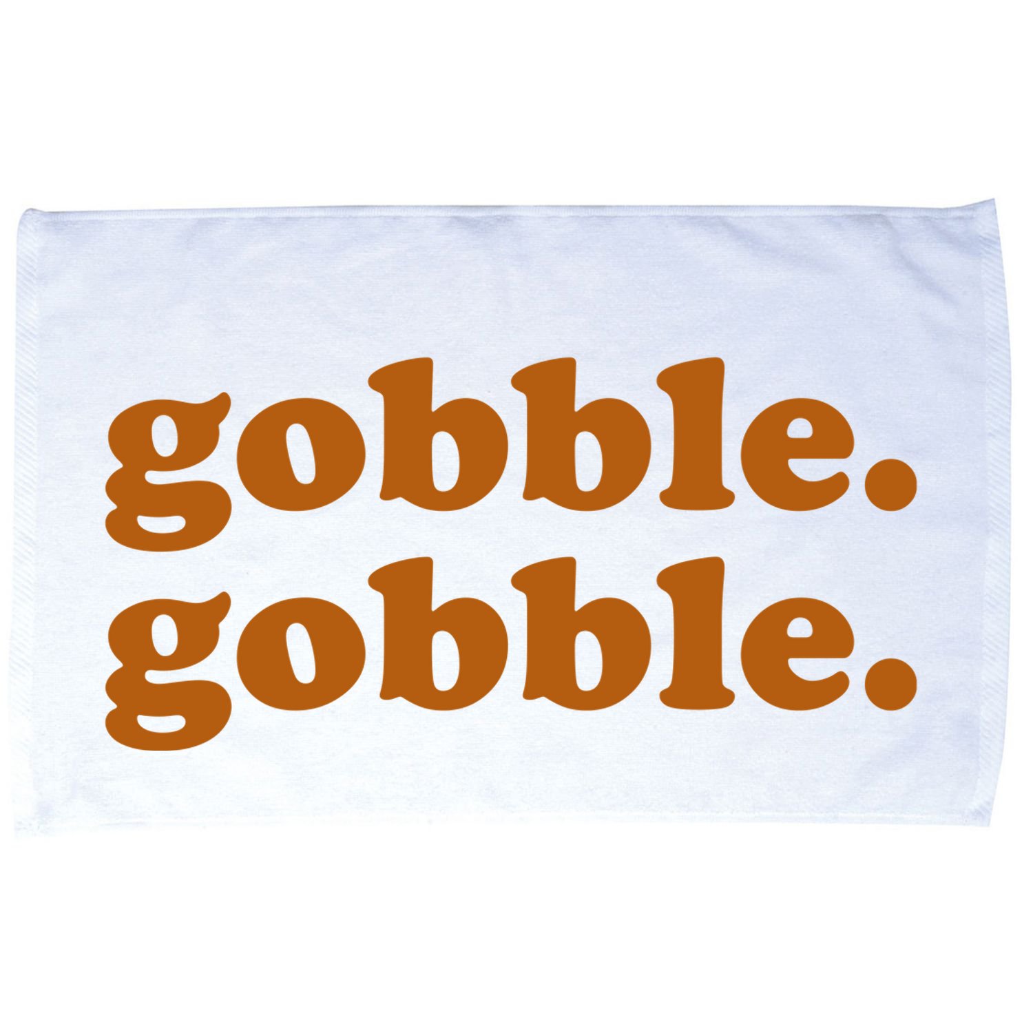 Gobble Gobble Thanksgiving Turkey Holiday Microfiber Hand Towel