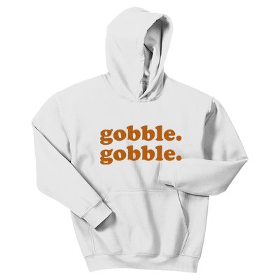 Gobble Gobble Thanksgiving Turkey Holiday Kids Hoodie