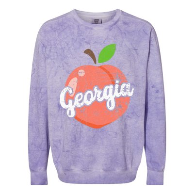 Georgia Georgia Touris Georgia Lover Colorblast Crewneck Sweatshirt