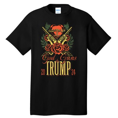 God Guns & Trump 2024 2a Support Tall T-Shirt