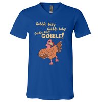 Gobble Gobble Thanksgiving Turkey Gift V-Neck T-Shirt