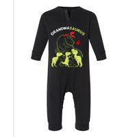 Grandmasaurus Grandma Tyrannosaurus Dinosaur Mother's Day Infant Fleece One Piece