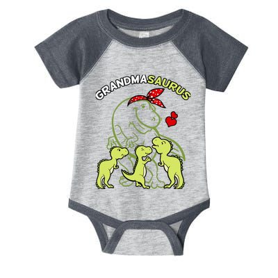 Grandmasaurus Grandma Tyrannosaurus Dinosaur Mother's Day Infant Baby Jersey Bodysuit