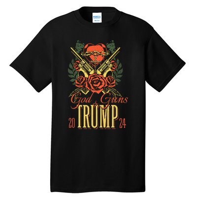 God Guns & Trump 2024 2a Support Tall T-Shirt