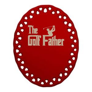 Golf Gifts The Golf Father Men Golfing Tee Ceramic Oval Ornament