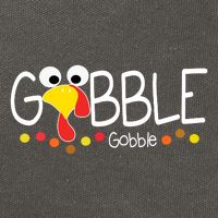 Gobble Gobble Thanksgiving Turkey Festive Cotton Canvas Backpack