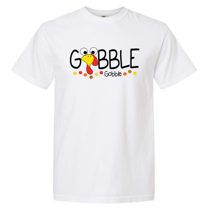 Gobble Gobble Thanksgiving Turkey Festive Garment-Dyed Heavyweight T-Shirt