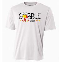 Gobble Gobble Thanksgiving Turkey Festive Cooling Performance Crew T-Shirt