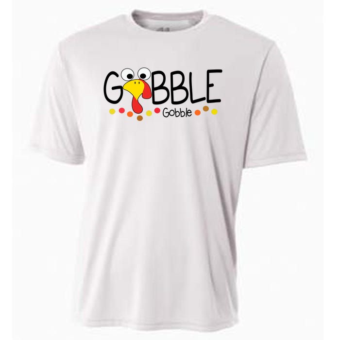 Gobble Gobble Thanksgiving Turkey Festive Cooling Performance Crew T-Shirt