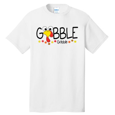 Gobble Gobble Thanksgiving Turkey Festive Tall T-Shirt