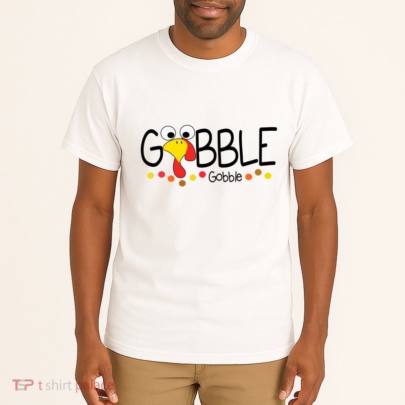 Gobble Gobble Thanksgiving Turkey Festive Tall T-Shirt