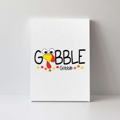 Gobble Gobble Thanksgiving Turkey Festive Canvas