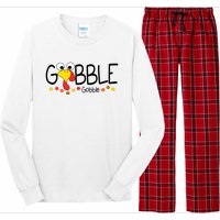 Gobble Gobble Thanksgiving Turkey Festive Long Sleeve Pajama Set