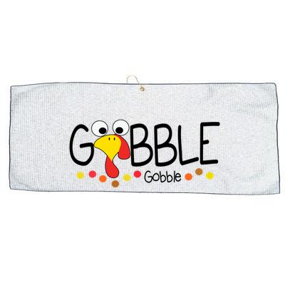 Gobble Gobble Thanksgiving Turkey Festive Large Microfiber Waffle Golf Towel