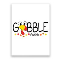 Gobble Gobble Thanksgiving Turkey Festive Poster