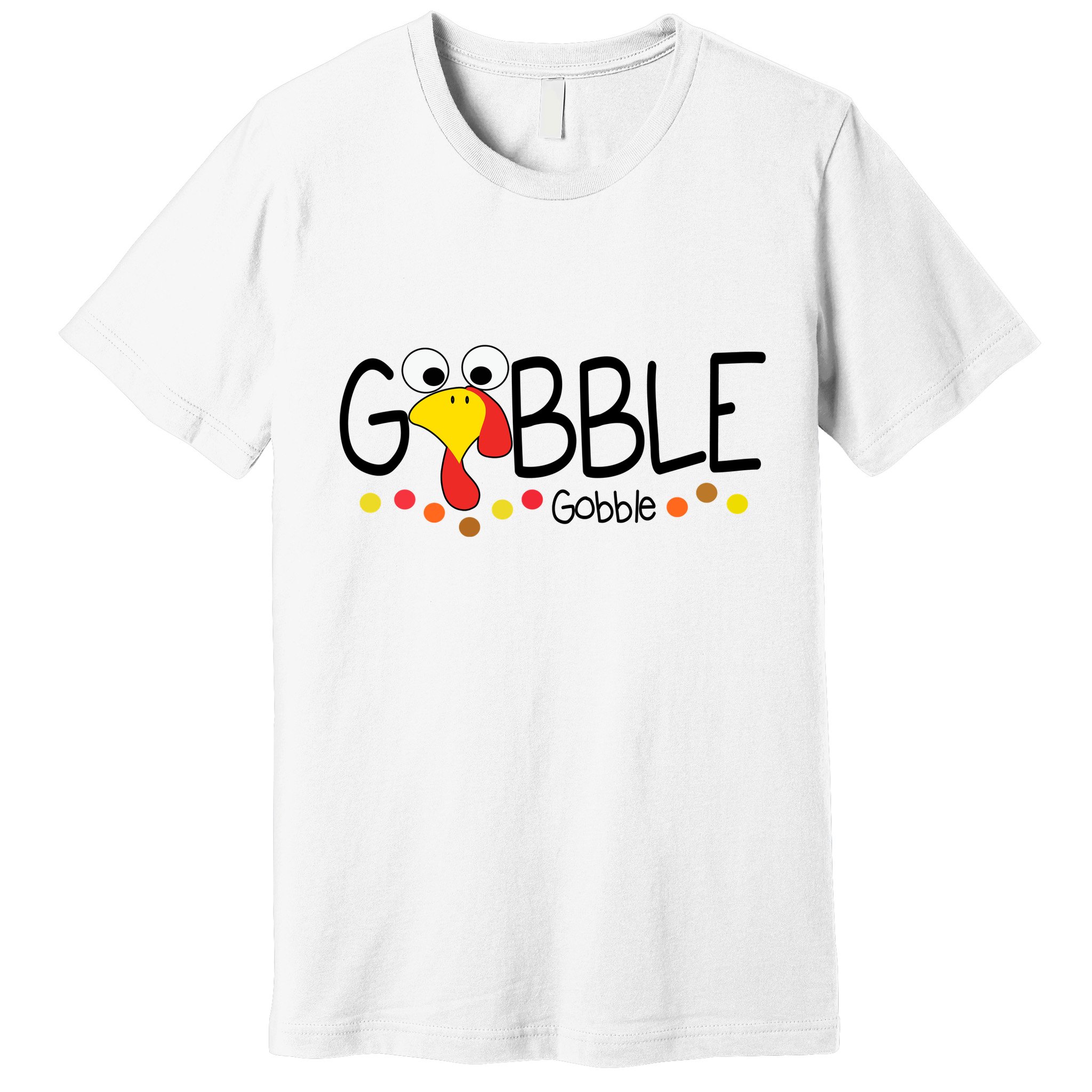Gobble Gobble Thanksgiving Turkey Festive Premium T-Shirt