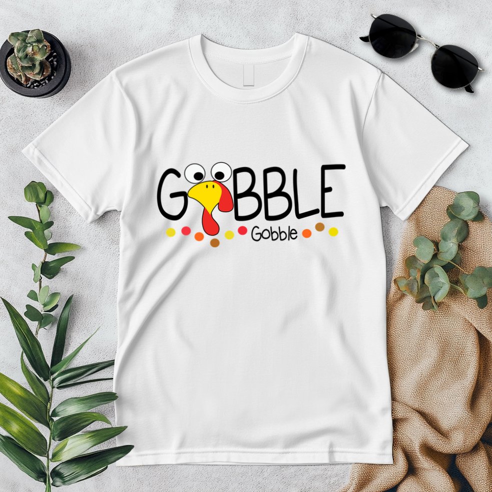 Gobble Gobble Thanksgiving Turkey Festive Premium T-Shirt