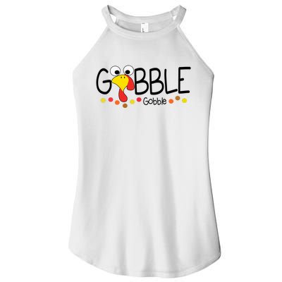 Gobble Gobble Thanksgiving Turkey Festive Women's Perfect Tri Rocker Tank