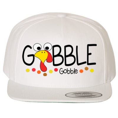 Gobble Gobble Thanksgiving Turkey Festive Wool Snapback Cap