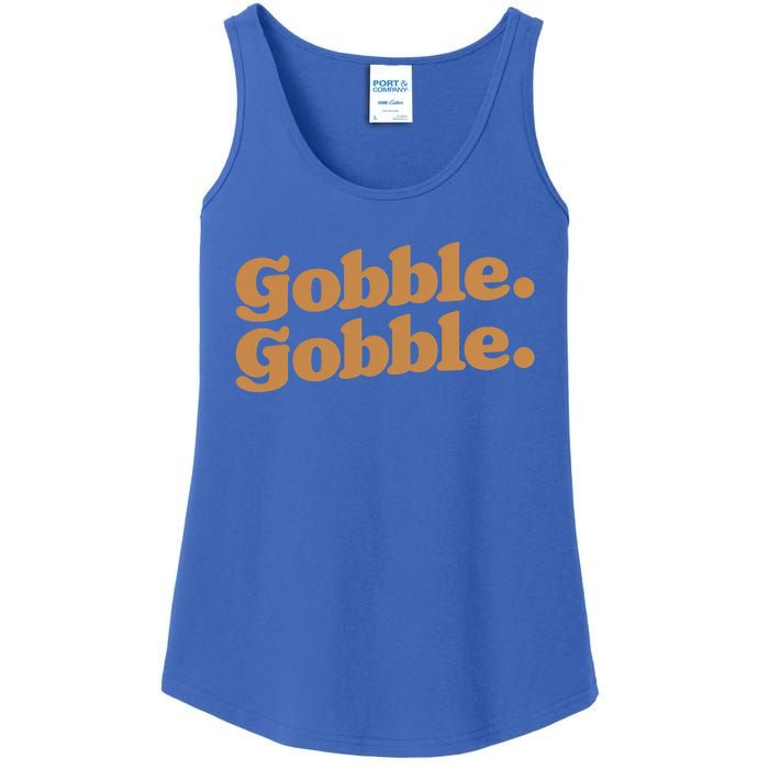 Gobble Gobble Thanksgiving Turkey Run Turkey Day Gift Ladies Essential Tank