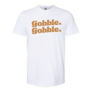 Gobble Gobble Thanksgiving Turkey Run Turkey Day Gift Softstyle CVC T-Shirt