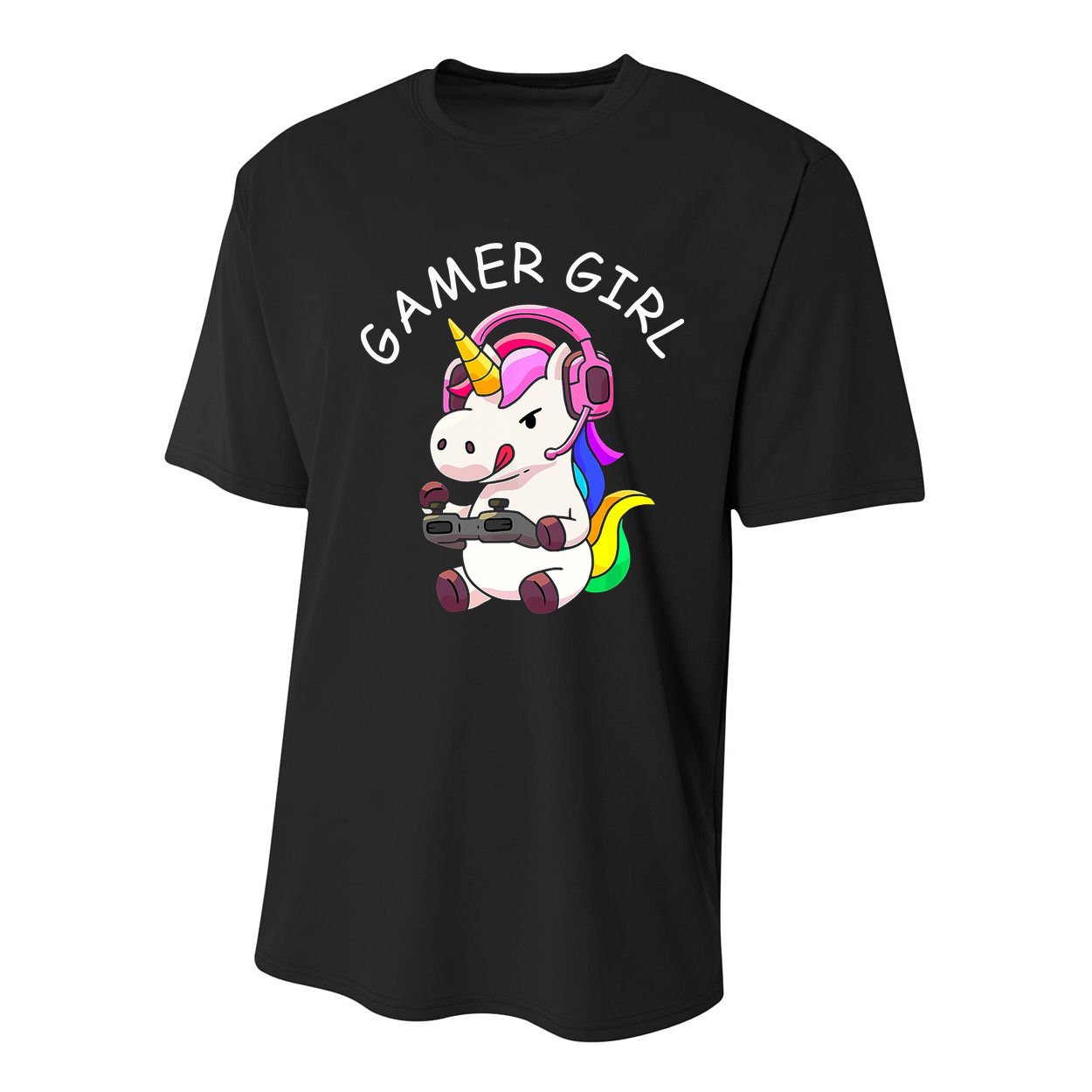 Gamer Girl Unicorn Gaming Cute Video Game Gift Women Youth Performance Sprint T-Shirt