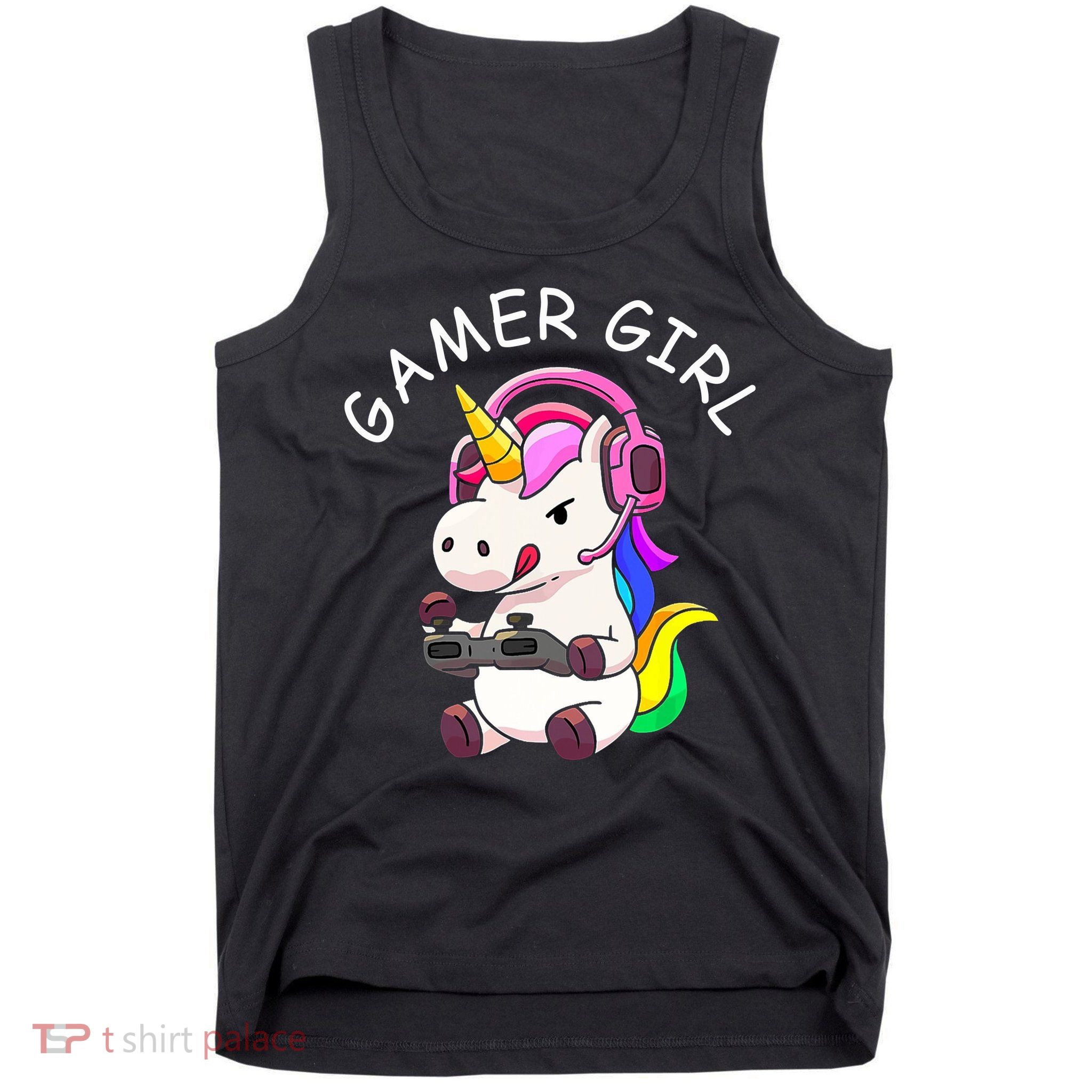 Gamer Girl Unicorn Gaming Cute Video Game Gift Women Tank Top