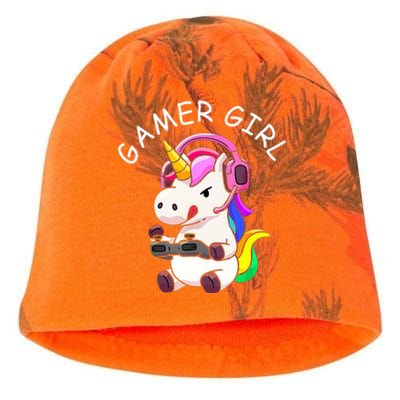 Gamer Girl Unicorn Gaming Cute Video Game Gift Women Kati - Camo Knit Beanie