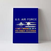 Great Gift US Air Force Vietnam Veteran USAF Veteran USA Flag Gift Canvas