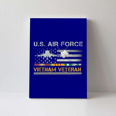 Great Gift US Air Force Vietnam Veteran USAF Veteran USA Flag Gift Canvas