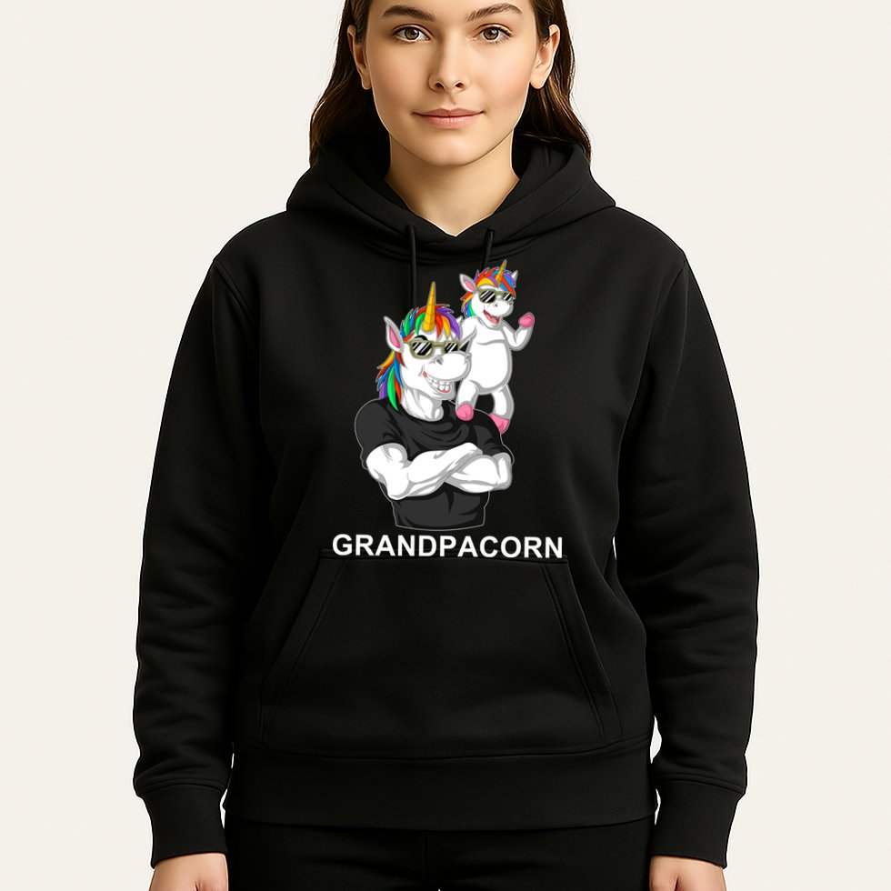 Grandpacorn Grandpa Unicorn Hoodie