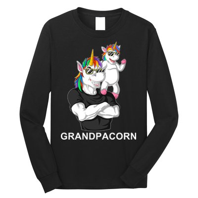 Grandpacorn Grandpa Unicorn Long Sleeve Shirt