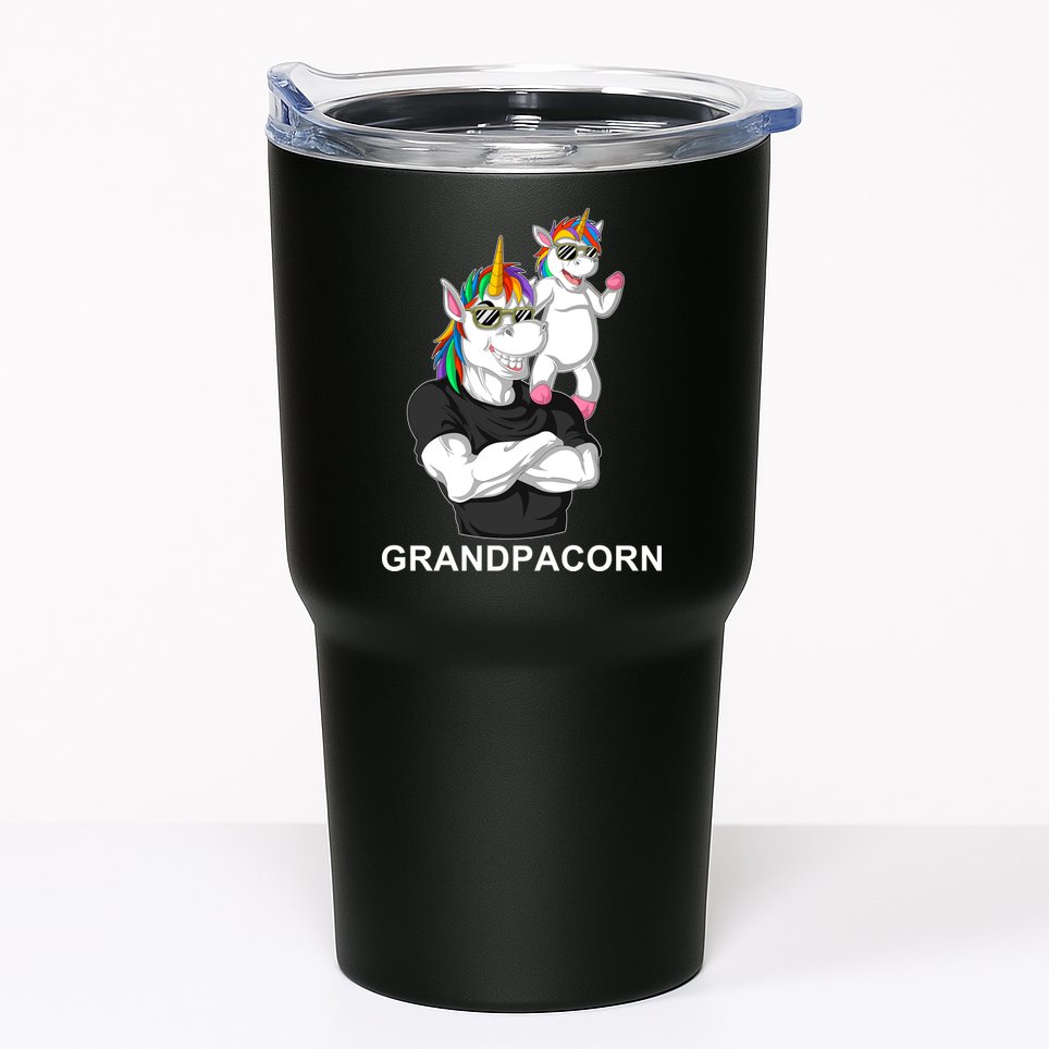 Grandpacorn Grandpa Unicorn Tumbler