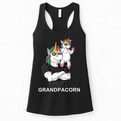 Grandpacorn Grandpa Unicorn Womens Tank Top