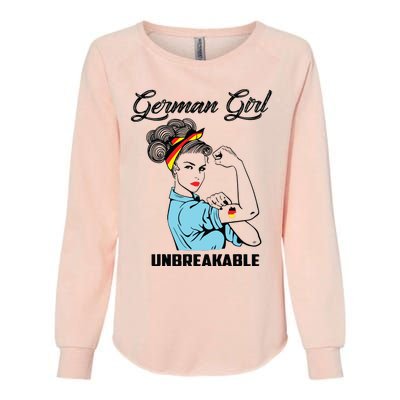 German Girl Unbreakable Heritage Germany Flag Gift Womens California Wash Sweatshirt