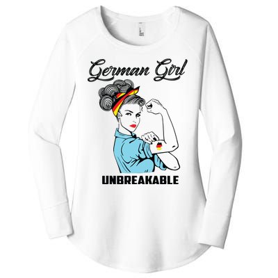 German Girl Unbreakable Heritage Germany Flag Gift Women's Perfect Tri Tunic Long Sleeve Shirt