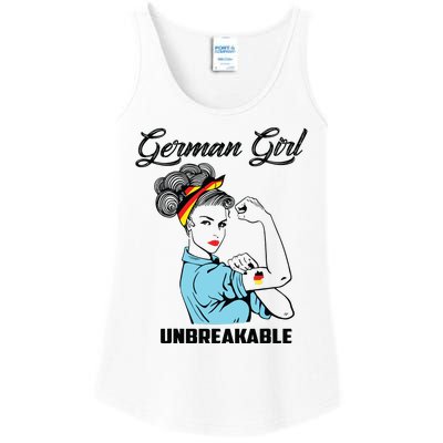 German Girl Unbreakable Heritage Germany Flag Gift Ladies Essential Tank