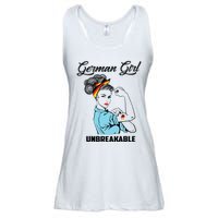 German Girl Unbreakable Heritage Germany Flag Gift Ladies Essential Flowy Tank