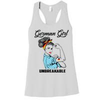 German Girl Unbreakable Heritage Germany Flag Gift Women's Racerback Tank