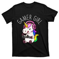 Gamer Girl Unicorn Gaming Cute Video Game Gift Women T-Shirt