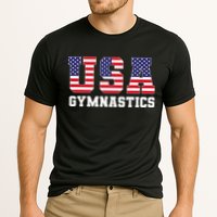 Gymnast Gymnastics Usa American Flag 4th Of July Cooling Performance Crew T-Shirt