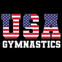Gymnast Gymnastics Usa American Flag 4th Of July Cooling Performance Crew T-Shirt