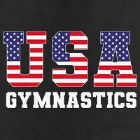 Gymnast Gymnastics Usa American Flag 4th Of July Adult Drive Performance Visor