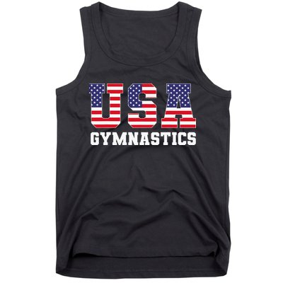 Gymnast Gymnastics Usa American Flag 4th Of July Tank Top