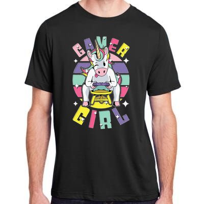 Gamer Girl Unicorn Adult ChromaSoft Performance T-Shirt