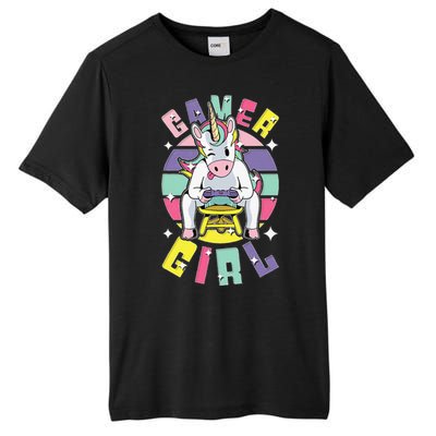 Gamer Girl Unicorn Tall Fusion ChromaSoft Performance T-Shirt