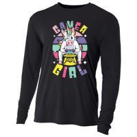 Gamer Girl Unicorn Cooling Performance Long Sleeve Crew