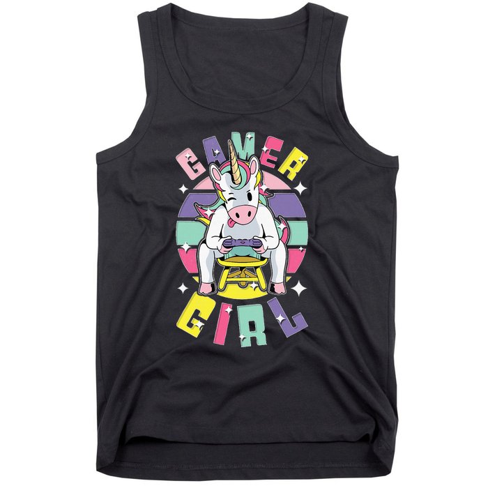 Gamer Girl Unicorn Tank Top