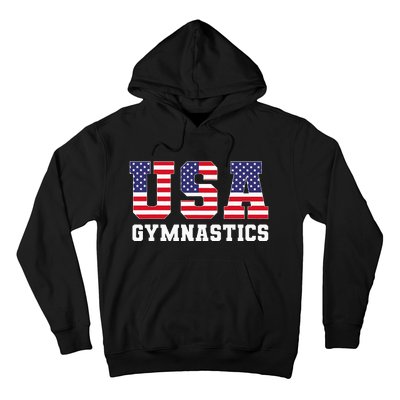 Gymnast Gymnastics Usa American Flag Hoodie