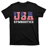 Gymnast Gymnastics Usa American Flag T-Shirt